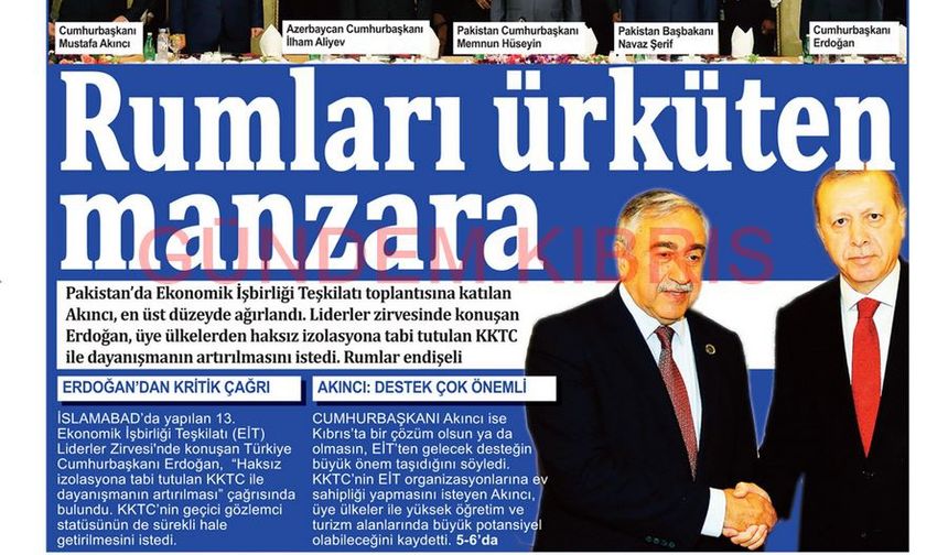 KKTC Gazete Manşetleri 2 Mart 2017