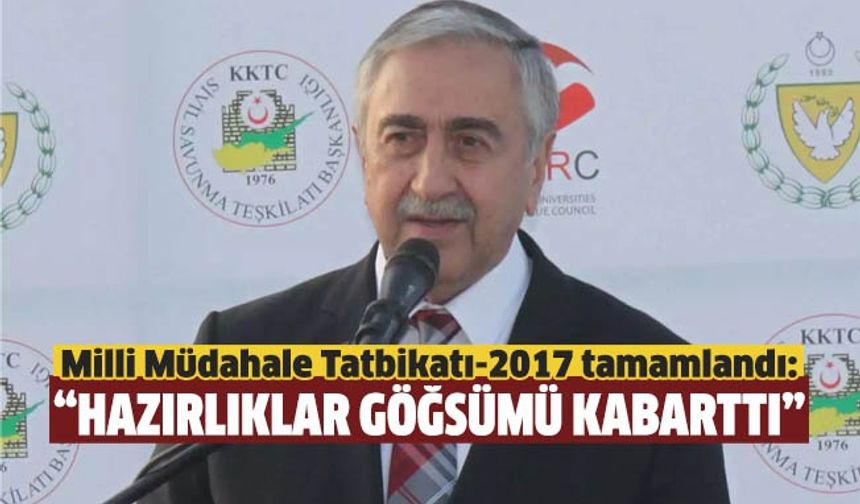 Milli Müdahale Tatbikatı-2017 tamamlandı