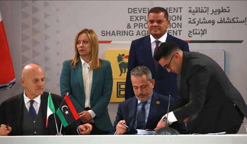 Libya ile İtalya, Akdeniz’de 8 milyar Euro değerinde doğal gaz anlaşması imzaladı
