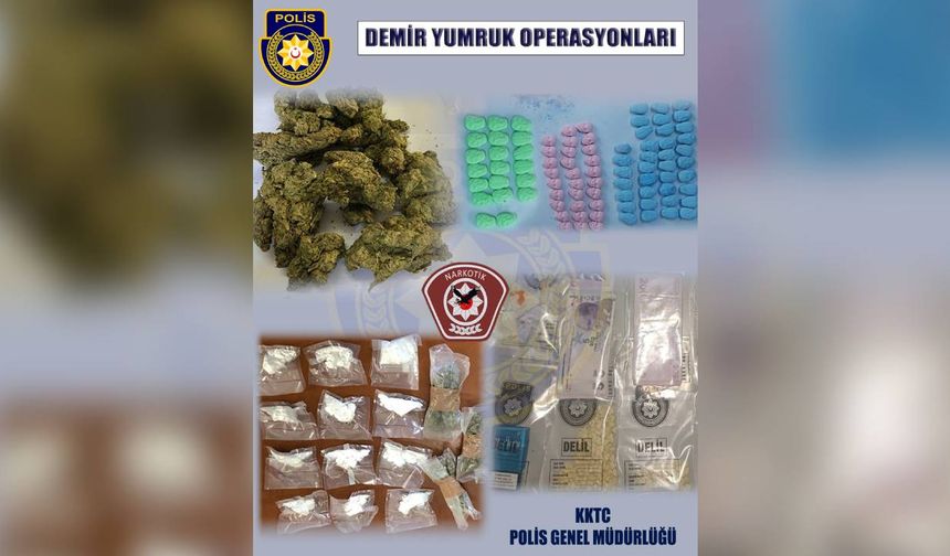 Demir Yumruk Operasyonları kapsamında uyuşturucu ele geçirildi, 9 kişi tutuklandı