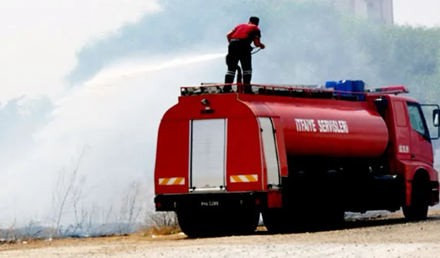 Göçeri'de yangın... İtfaiye ekipleri müdahale etti...