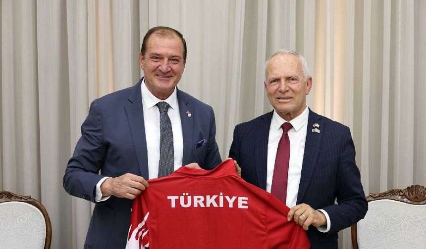 Töre, Türkiye Taekwondo Federasyonu Başkanı Şahin ile görüştü