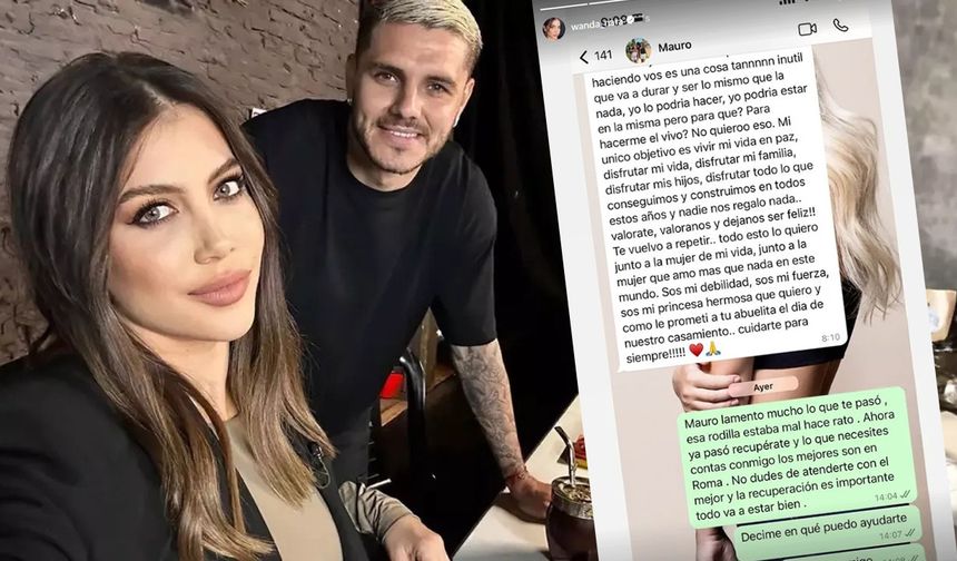 Başka bir aşka yelken açan Wanda Nara, Icardi'nin mesajlarını ifşaladı