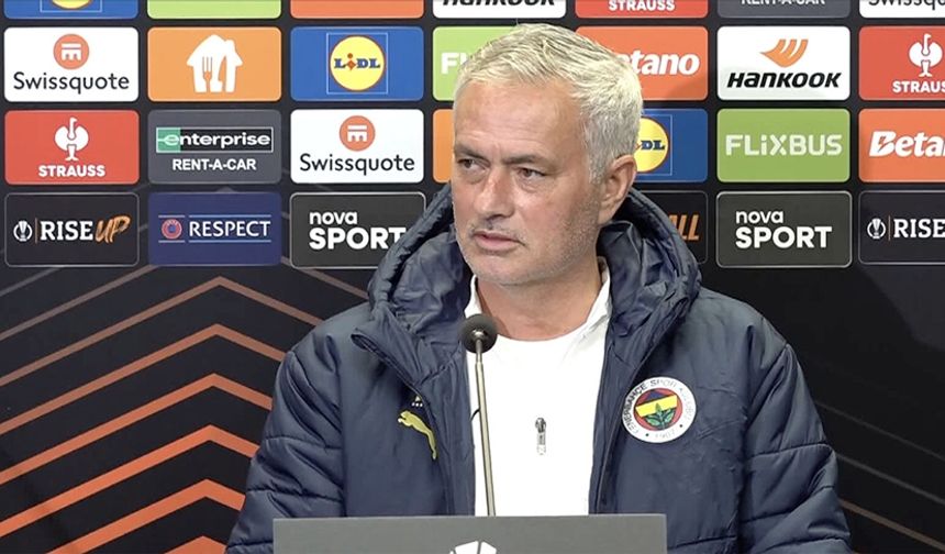 Fenerbahçe Teknik Direktörü Mourinho: Yarın iyi bir maç olması için her koşul mevcut