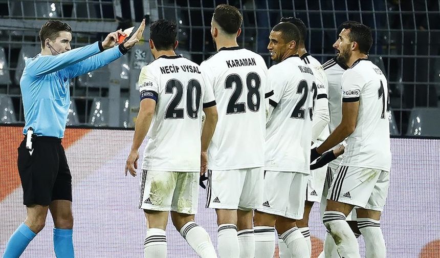 Beşiktaş'ın ilk yarıdaki kart raporu