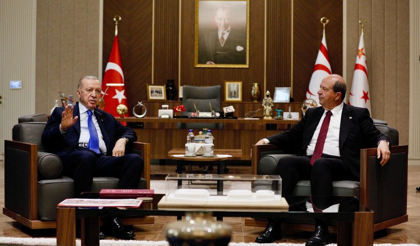 Erdoğan ve Tatar, Cumhurbaşkanlığı'nda bir araya geldi