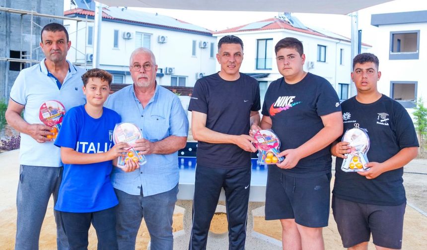 Amcaoğlu duyurdu: Yenikent’te beton masa tenisi masası hizmete girdi