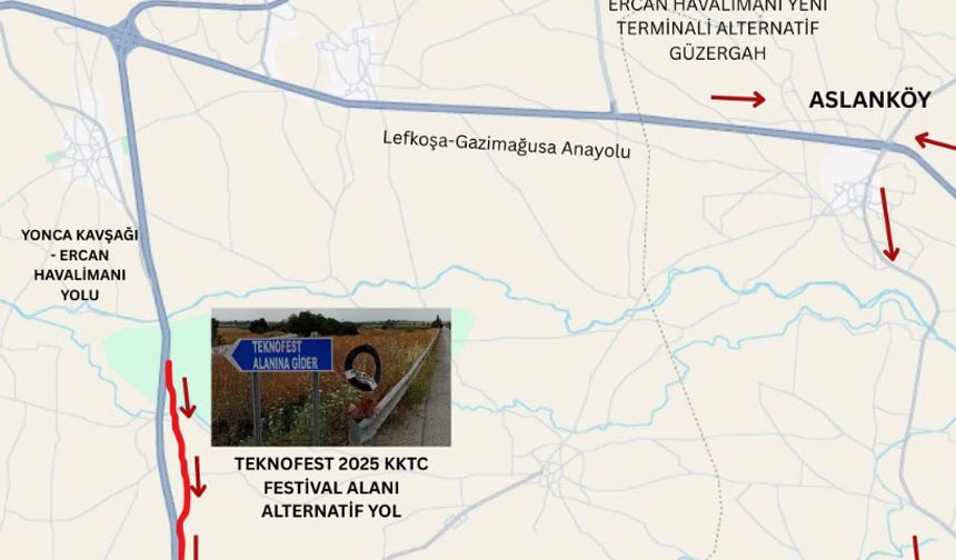 TEKNOFEST 2025 KKTC için alternatif güzergah oluşturuldu