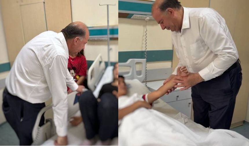 Sağlık Bakanı Dinçyürek, trafik kazasında yaralanan öğrencileri hastanede ziyaret etti