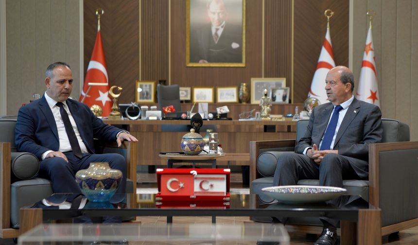 Cumhurbaşkanı Tatar, LTB Başkanı Harmancı’yı kabul etti