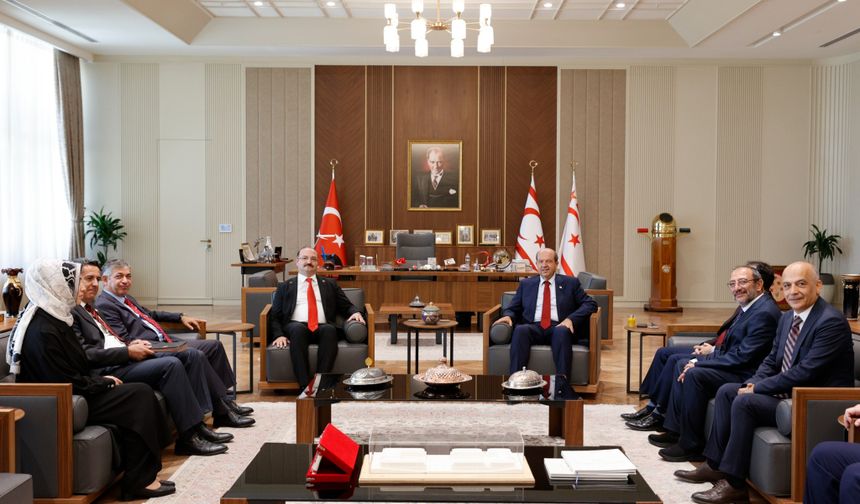 Cumhurbaşkanı Tatar, Hacımüftüoğlu’nu kabul etti