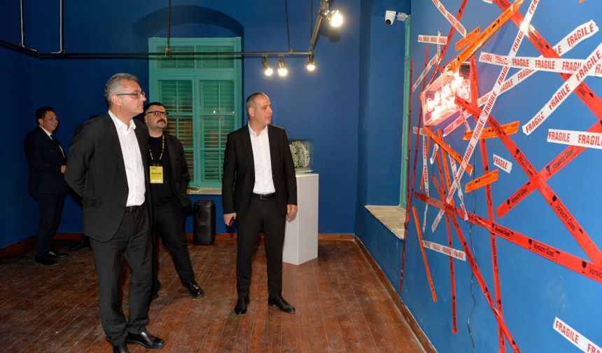 Cumhurbaşkanı Erhürman, Bienal Lefkoşa’nın açılış resepsiyonuna katıldı