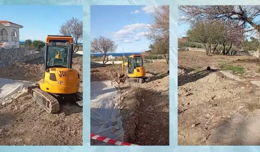 LAÇ Belediyesi: Lapta Eski Rum Mezarlığı’ndaki kazı çalışması, KŞK tarafından yürütülüyor