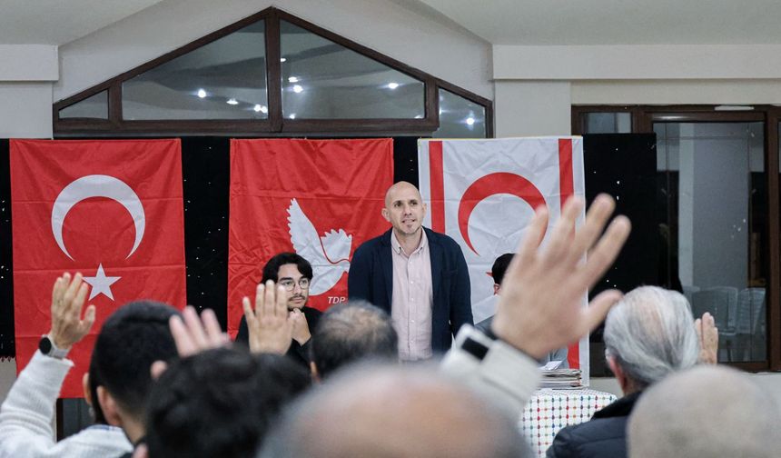 TDP İskele’de yeni dönem: 9. Olağan Kongrede başkanlığa Çağıl Çırakoğlu seçildi