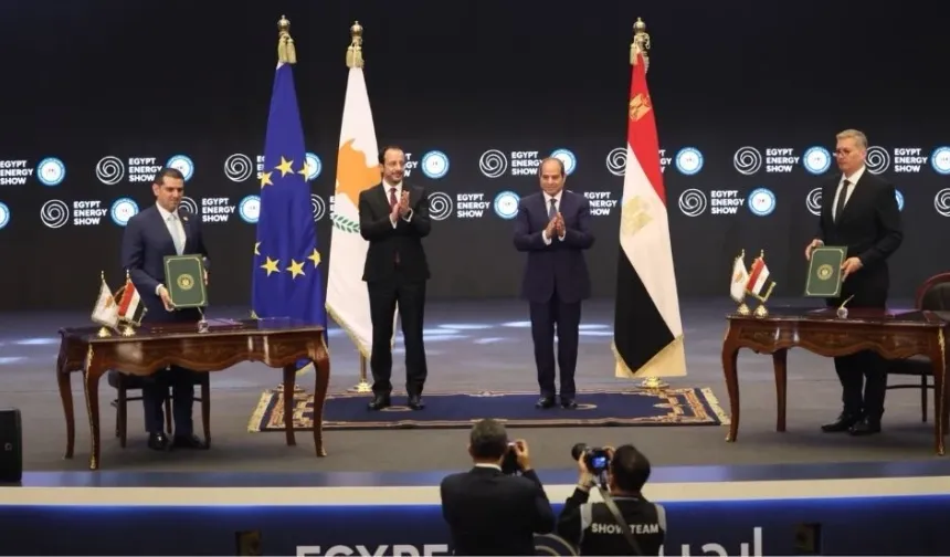 Mısır ile Güney Kıbrıs arasında doğalgaz çerçeve anlaşması imzalandı