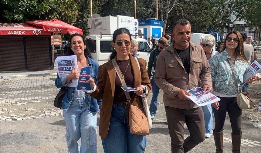 HP ilçelerde bilgilendirici el broşürleri dağıttı