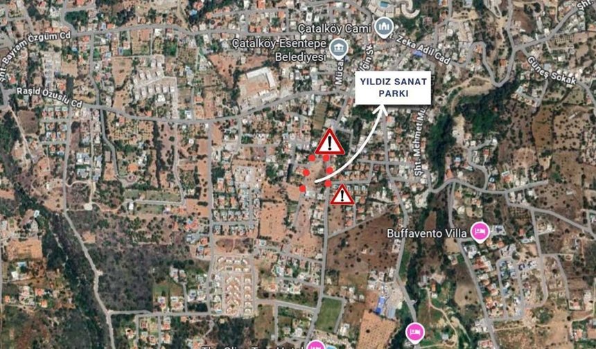 Çatalköy’de yol çalışması: İki gün trafiğe kapanacak