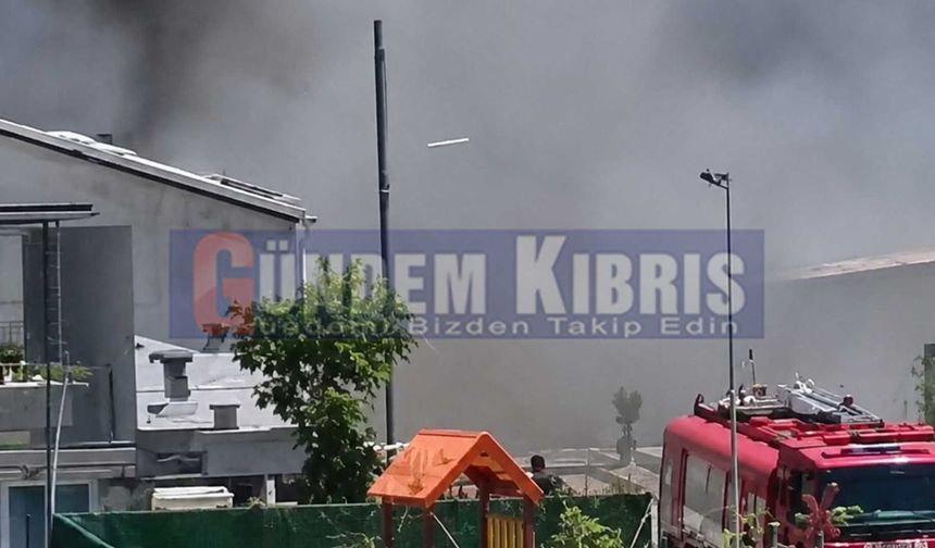 Alayköy’de korkutan ev yangını!