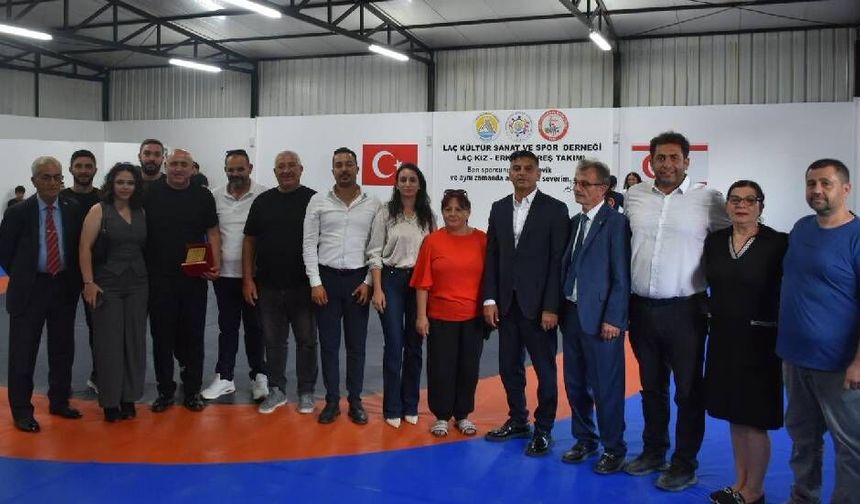 LAÇ Güreş Salonu hizmete açıldı