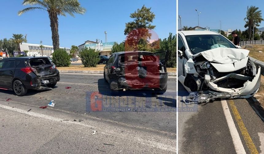 Lefkoşa’da zincirleme trafik kazası: 4 kişi yaralandı
