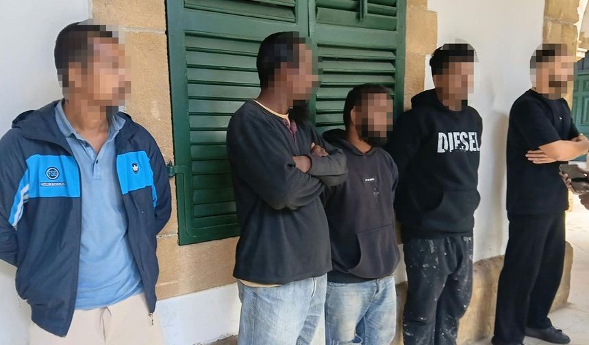 Gönyeli’de kaçak yaşam: 5 kişi tutuklandı!
