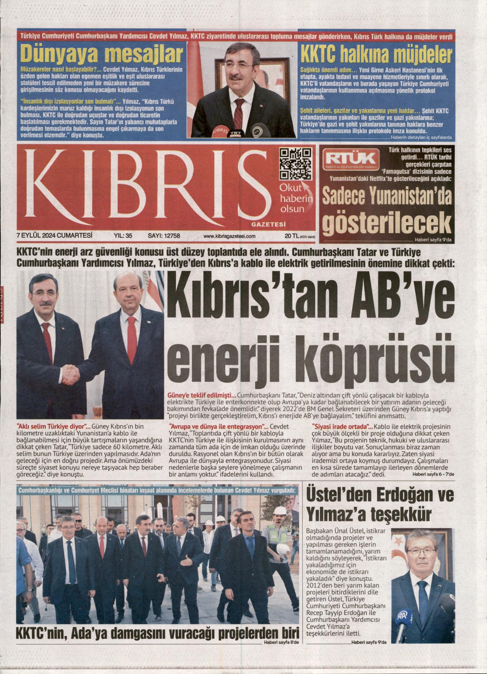 K I B R I S G A Z E T E S İ 20240907