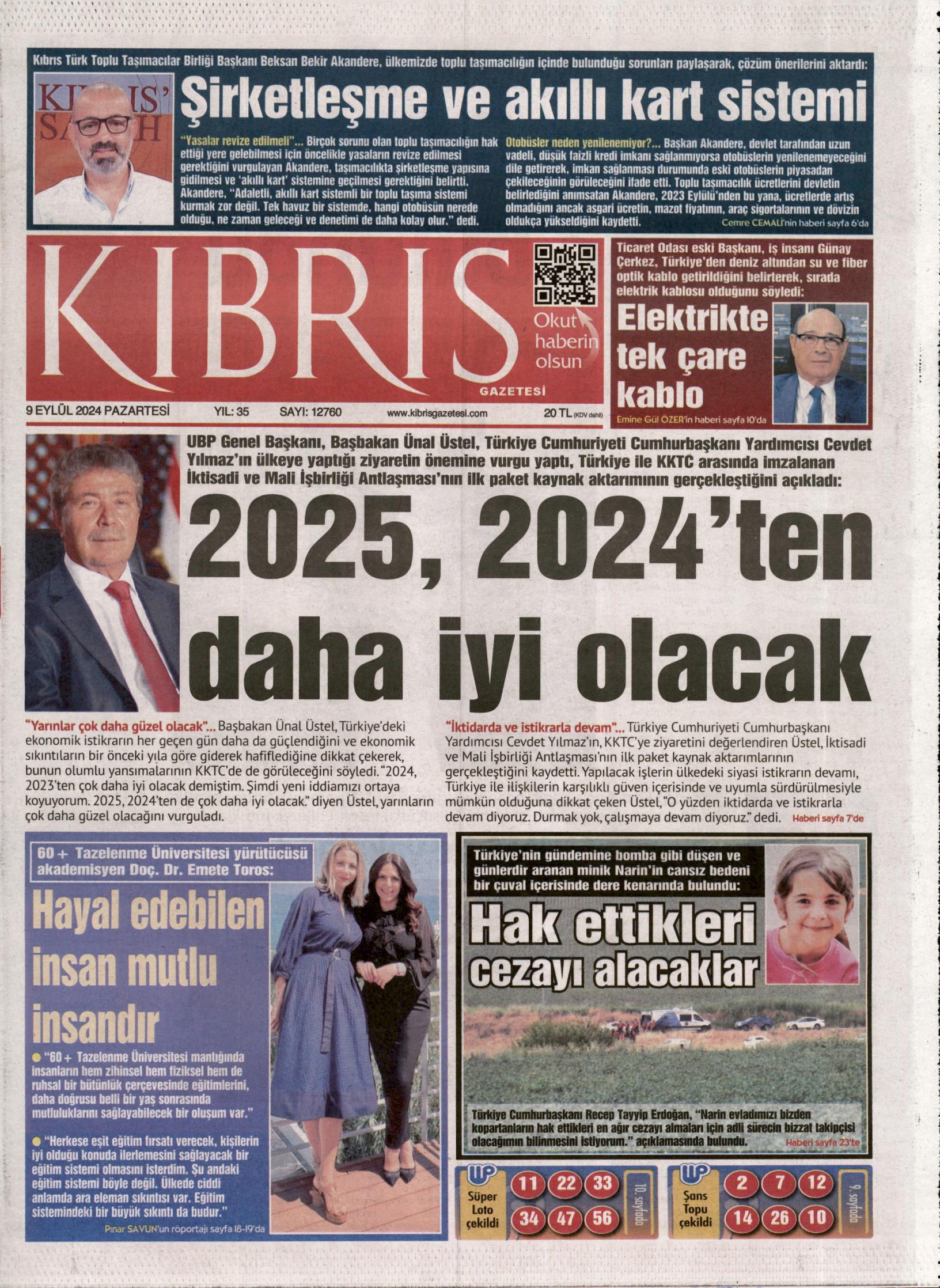 K I B R I S G A Z E T E S İ 20240909