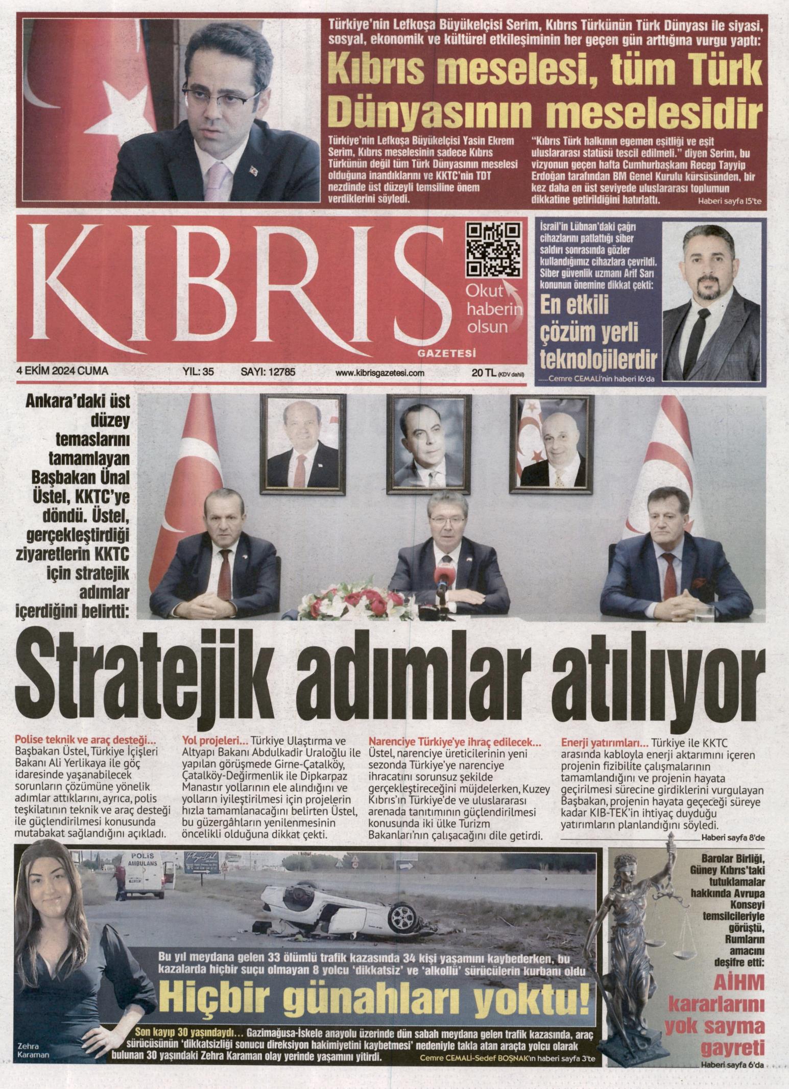 K I B R I S G A Z E T E S İ 20241004