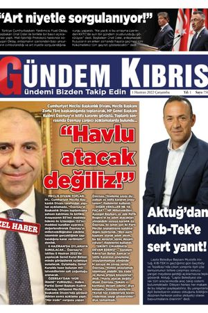 Gündem Kıbrıs Gazetesi - Kıbrıs Haber - 01.06.2022 Manşeti