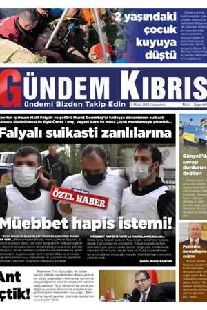Gündem Kıbrıs Gazetesi - Kıbrıs Haber - 05.03.2022 Manşeti