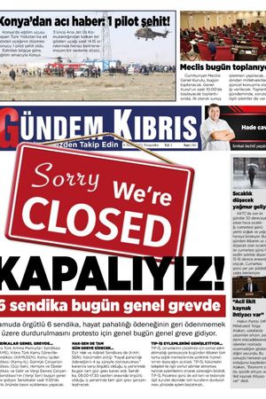 Gündem Kıbrıs Gazetesi - Kıbrıs Haber - 08.04.2021 Manşeti