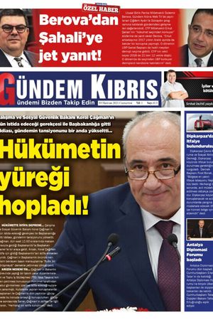 Gündem Kıbrıs Gazetesi - Kıbrıs Haber - 19.06.2021 Manşeti
