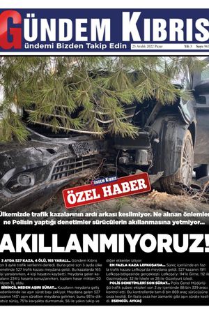 Gündem Kıbrıs Gazetesi - Kıbrıs Haber - 25.12.2022 Manşeti