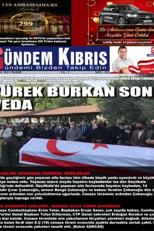 Gündem Kıbrıs Gazetesi - Kıbrıs Haber - 10.01.2021 Manşeti