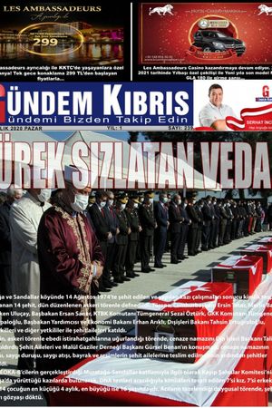 Gündem Kıbrıs Gazetesi - Kıbrıs Haber - 27.12.2020 Manşeti
