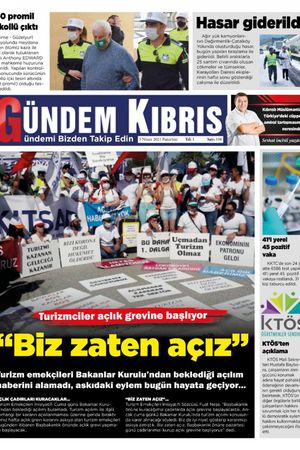 Gündem Kıbrıs Gazetesi - Kıbrıs Haber - 05.04.2021 Manşeti