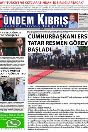 Gündem Kıbrıs Gazetesi - Kıbrıs Haber - 24.10.2020 Manşeti