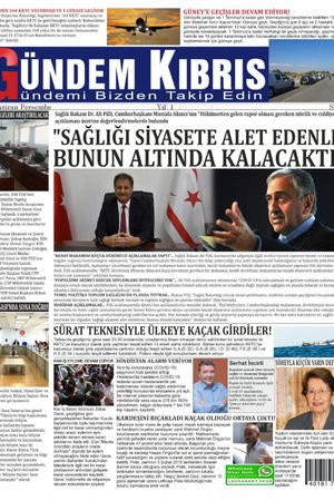 Gündem Kıbrıs Gazetesi - Kıbrıs Haber - 11.06.2020 Manşeti