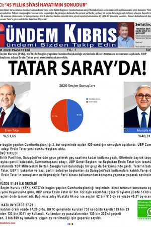 Gündem Kıbrıs Gazetesi - Kıbrıs Haber - 19.10.2020 Manşeti
