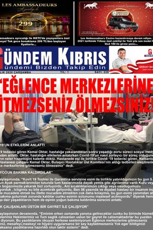 Gündem Kıbrıs Gazetesi - Kıbrıs Haber - 16.12.2020 Manşeti