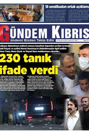 Gündem Kıbrıs Gazetesi - Kıbrıs Haber - 30.07.2022 Manşeti