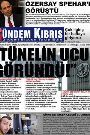 Gündem Kıbrıs Gazetesi - Kıbrıs Haber - 25.11.2020 Manşeti
