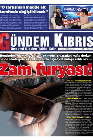 Gündem Kıbrıs Gazetesi - Kıbrıs Haber - 24.03.2022 Manşeti