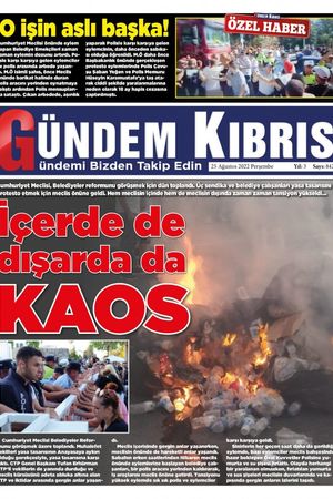 Gündem Kıbrıs Gazetesi - Kıbrıs Haber - 25.08.2022 Manşeti