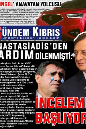 Gündem Kıbrıs Gazetesi - Kıbrıs Haber - 13.11.2020 Manşeti