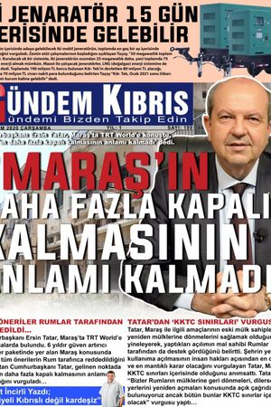 Gündem Kıbrıs Gazetesi - Kıbrıs Haber - 18.11.2020 Manşeti