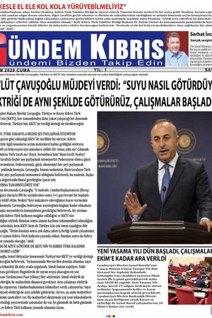 Gündem Kıbrıs Gazetesi - Kıbrıs Haber - 02.10.2020 Manşeti