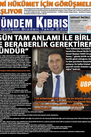 Gündem Kıbrıs Gazetesi - Kıbrıs Haber - 09.11.2020 Manşeti