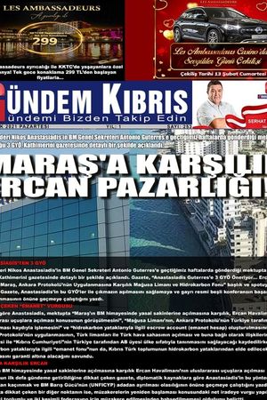Gündem Kıbrıs Gazetesi - Kıbrıs Haber - 11.01.2021 Manşeti