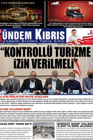 Gündem Kıbrıs Gazetesi - Kıbrıs Haber - 17.12.2020 Manşeti